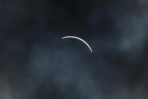 Solar eclipse in Toronto Stock Photos