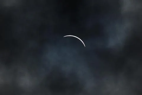 Solar eclipse in Toronto Stock Photos