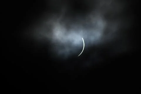 Solar eclipse in Toronto Stock Photos