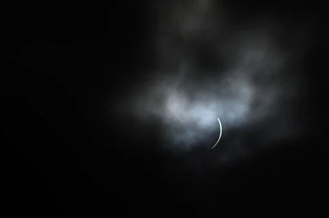 Solar eclipse in Toronto Stock Photos