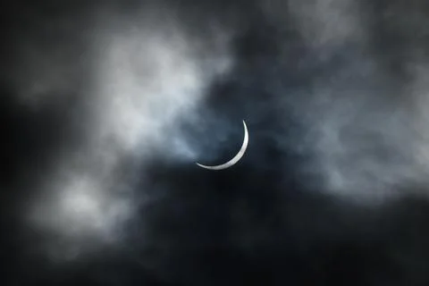 Solar eclipse in Toronto Stock Photos
