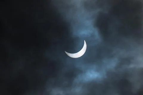 Solar eclipse in Toronto Stock Photos