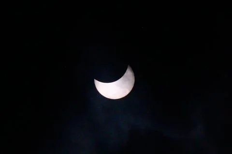Solar eclipse in Toronto Stock Photos