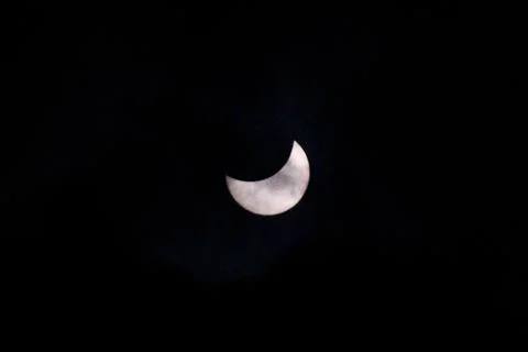 Solar eclipse in Toronto Stock Photos