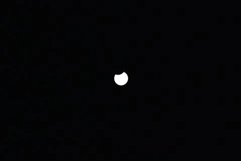 Solar eclipse in Toronto Stock Photos