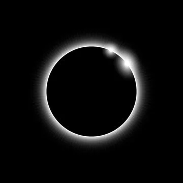 Solar eclipse, vector Eps 10 Stock Illustration