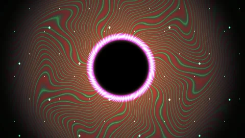 Solar eclipse with vibrant purple ring. Vídeo Stock 335427518