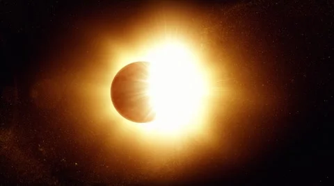 A solar eclipse view Stock Footage 909858