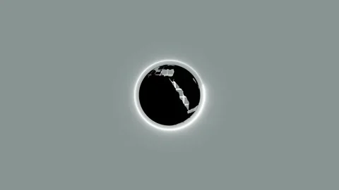 Solar eclipse view through a telescope lens. Total solar eclipse transition.. Stock Footage 337568170
