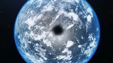 Solar Eclipse visible on Earth Stock Footage 208068001