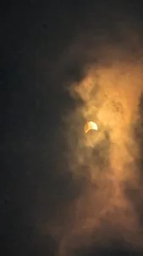 Solar eclipse visible from South Dakota, USA on April 8, 2024 Stock Photos