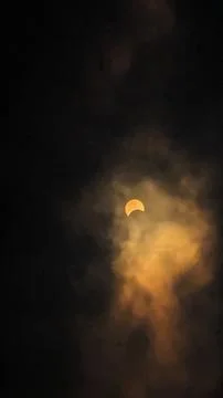 Solar eclipse visible from South Dakota, USA on April 8, 2024 Stock Photos