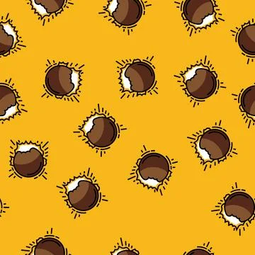 Solar eclipse weather natural phenomena vector seamless pattern Stock Illustration