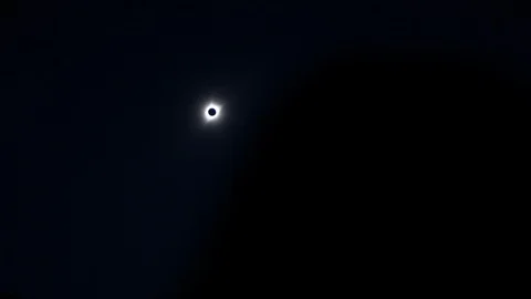 Solar Eclipse in Wyoming 2017 Stock Footage 108049131