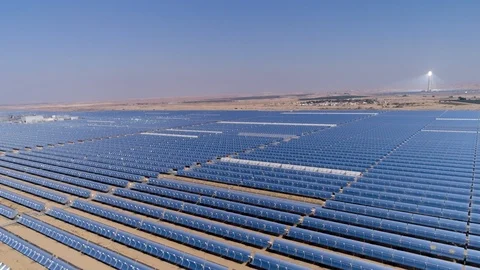 Solar electric field Stock Footage 120613003