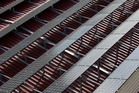 Solar electricity Stock Photos