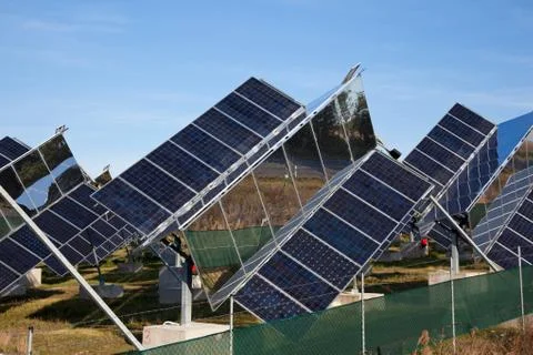 Solar electricity Stock Photos