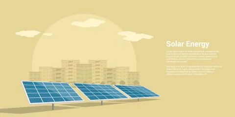 Solar energy concept Stock Illustration