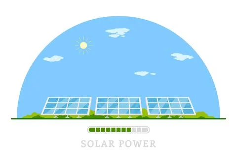 Solar energy concept Stock Illustration