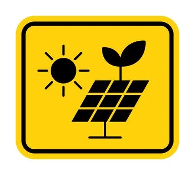 Solar Energy Development with Symbol of Panel and Green Leaf Icon 스톡 일러스트