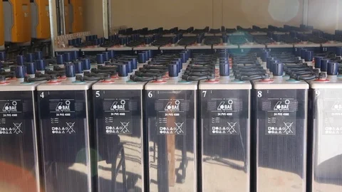 Solar energy facility Stock Footage 96069834