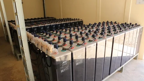 Solar energy facility Stock Footage 96069852