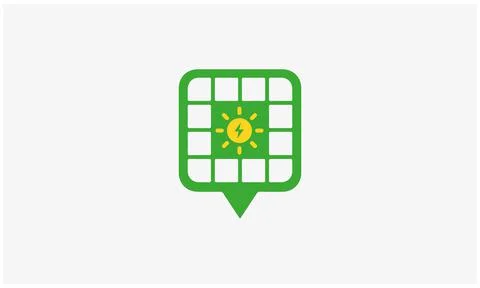 Solar energy icon mark vector image Stock Illustration