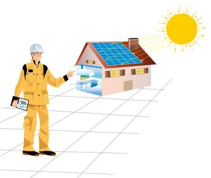 Solar energy Stock Illustration