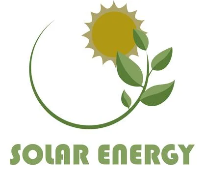 Solar Energy Logo Vector File Illustrazione stock