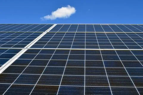 Solar energy panel close up Stock Photos
