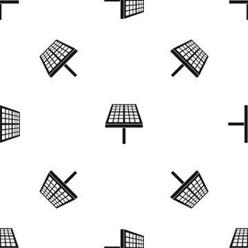 Solar energy panel pattern seamless black 스톡 일러스트
