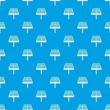Solar energy panel pattern seamless blue 스톡 일러스트