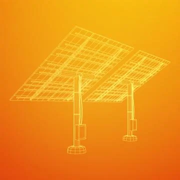 Solar energy panel vector Ilustración de archivo