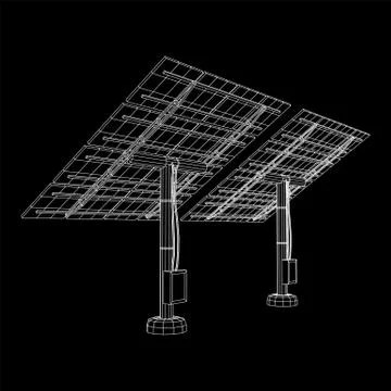 Solar energy panel vector Stock Illustration