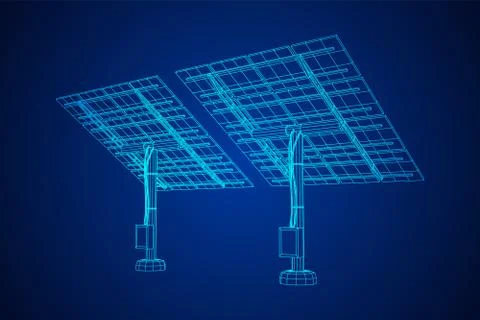 Solar energy panel vector Stock Illustration