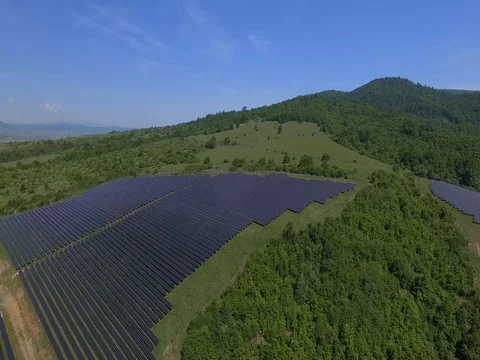 Solar energy panels Stock Footage 75863122