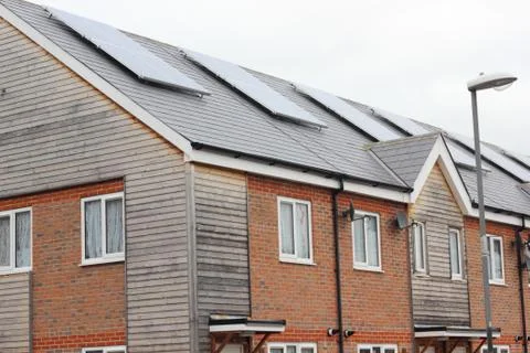 Solar energy panels Stock Photos