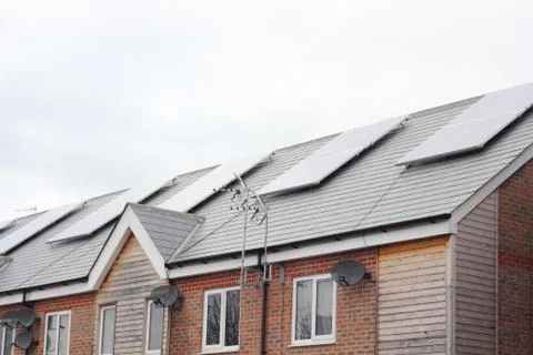 Solar energy panels Stock Photos