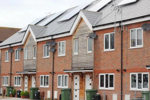 Solar energy panels Stock Photos