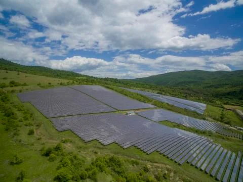 Solar energy panels Stock Photos