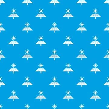Solar energy pattern seamless blue イラスト素材