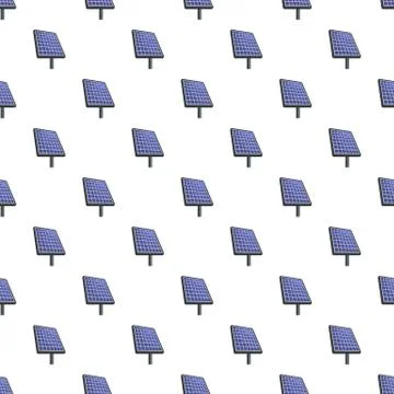Solar energy pattern seamless vector Illustrazione stock