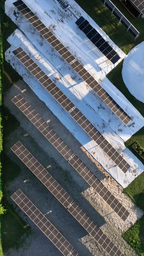 Solar Energy Technology Center in Florianopolis, Vertical Video Stock Footage 344444735