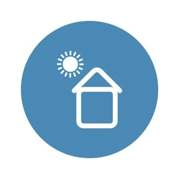 Solar Energy  Vector flat design style Stock Illustration