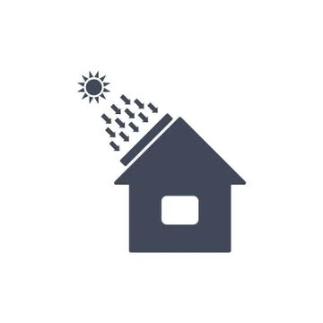 Solar Energy  Vector flat design style Stock Illustration