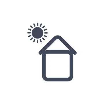 Solar Energy  Vector flat design style Stock Illustration