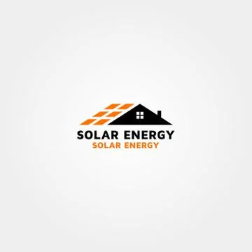 Solar Energy Vector logo design template Idea and inspiration Stock Illustration