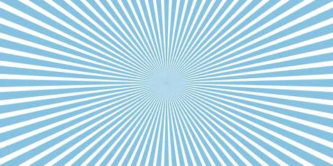 Solar explosion background vector blue retro burst abstract background. Vecto Stock Illustration