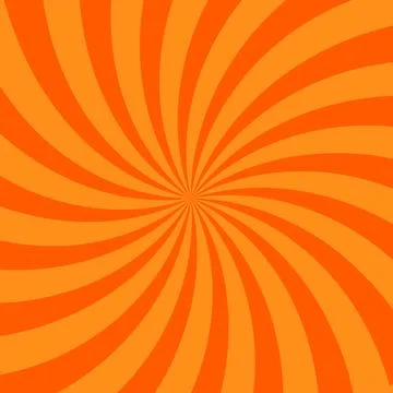 Solar explosion sun burst effect orange background. Illustrazione stock