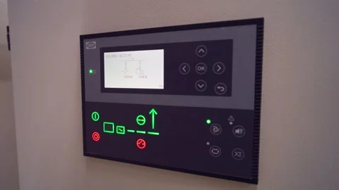Solar factory control panel. Closeup at electronic board in Karachi, Pakistan. Stock Footage 332999214